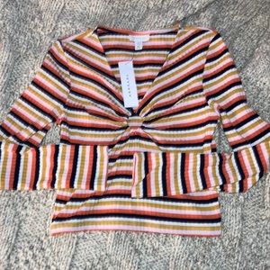 Top shop crop long sleeve top